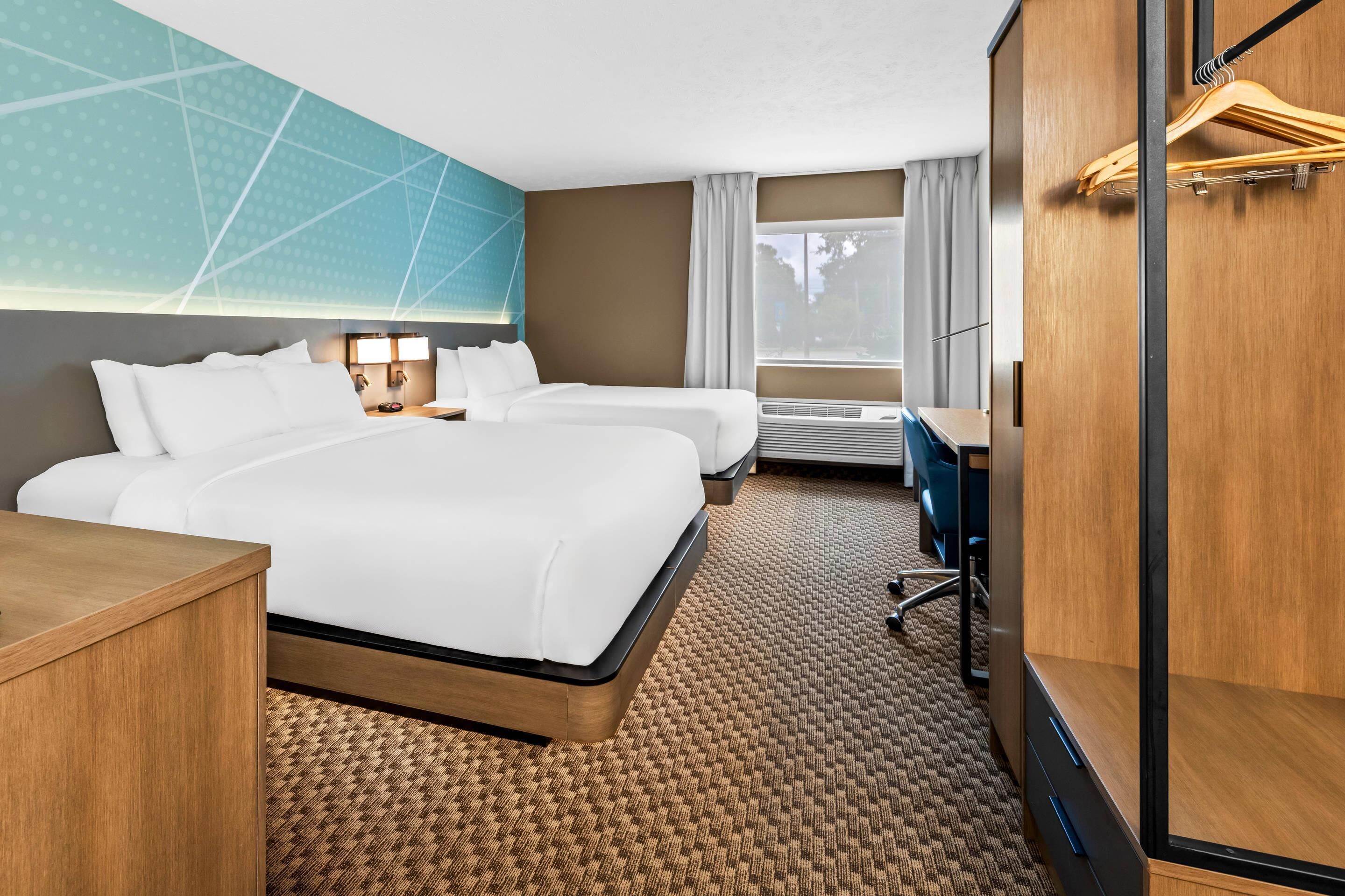 Standard Room, 2 Queen Beds, Non Smoking | Desk, iron/ironing board, free cribs/infant beds, free WiFi