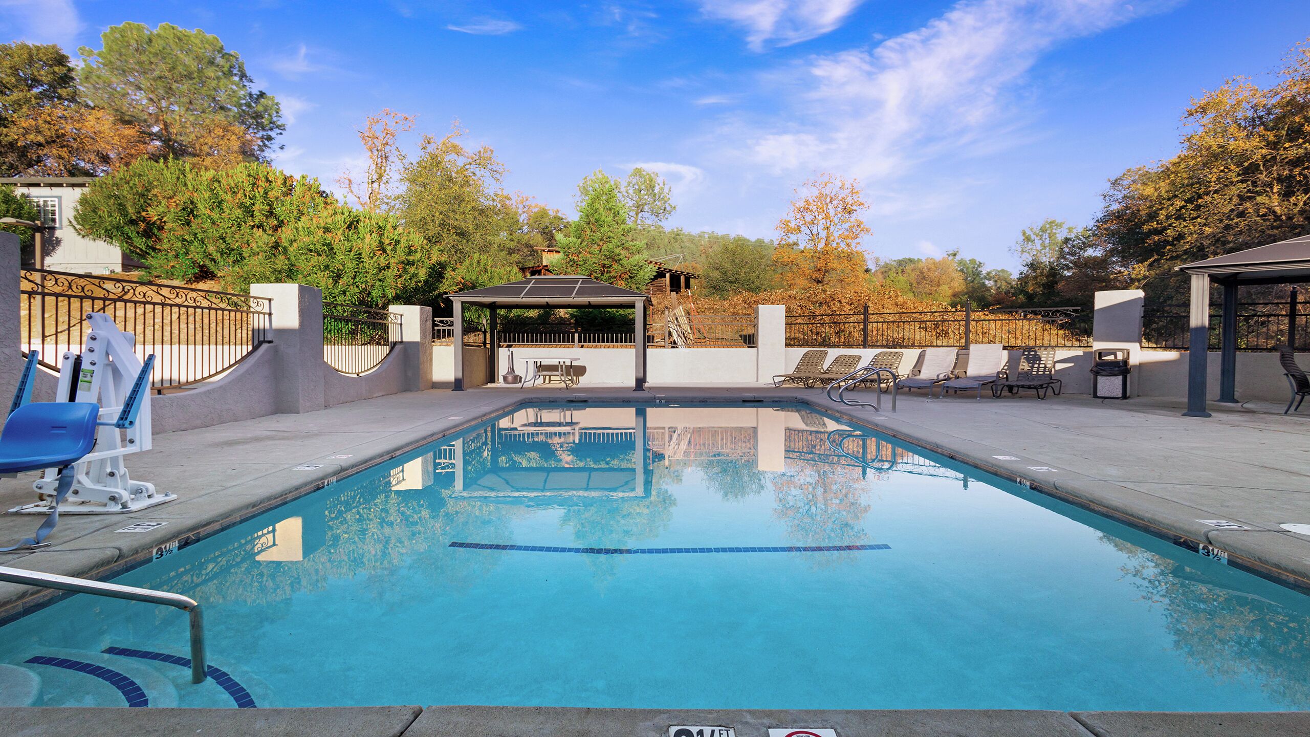 Seasonal outdoor pool
