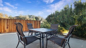 Executive Studio Suite, 1 King Bed, Non Smoking, Kitchen | Terrace/patio - Country Inn Sonora (Jamestown)