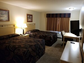 Standard Room, 2 Queen Beds, Non Smoking | 1 bedroom, blackout curtains, iron/ironing board, cots/infant beds
