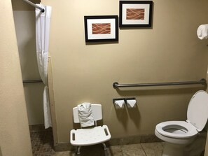 Room, 1 King Bed, Accessible, Non Smoking | Bathroom