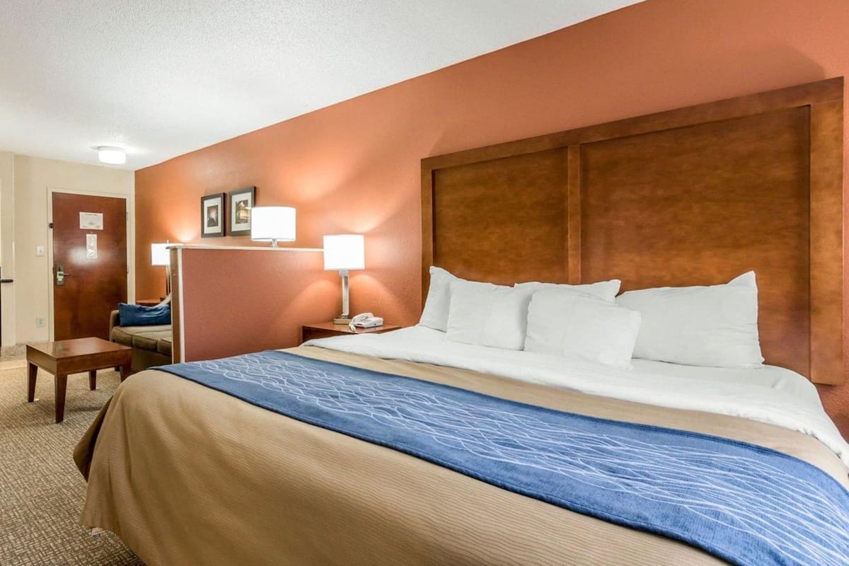 Premium bedding, down duvets, in-room safe, desk