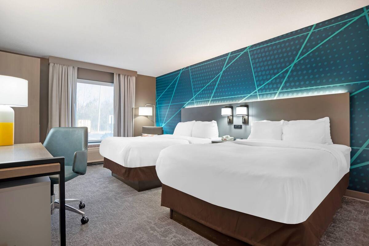 Standard Room, 2 Double Beds, Non Smoking | Premium bedding, down comforters, in-room safe, desk
