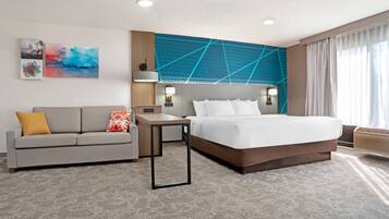 Premium bedding, down duvets, in-room safe, desk