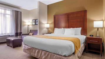 Suite, 1 King Bed with Sofa bed, Accessible, Non Smoking | Iron/ironing board, free cribs/infant beds, free WiFi, bed sheets