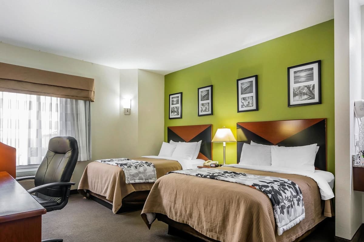 Premium bedding, desk, iron/ironing board, rollaway beds