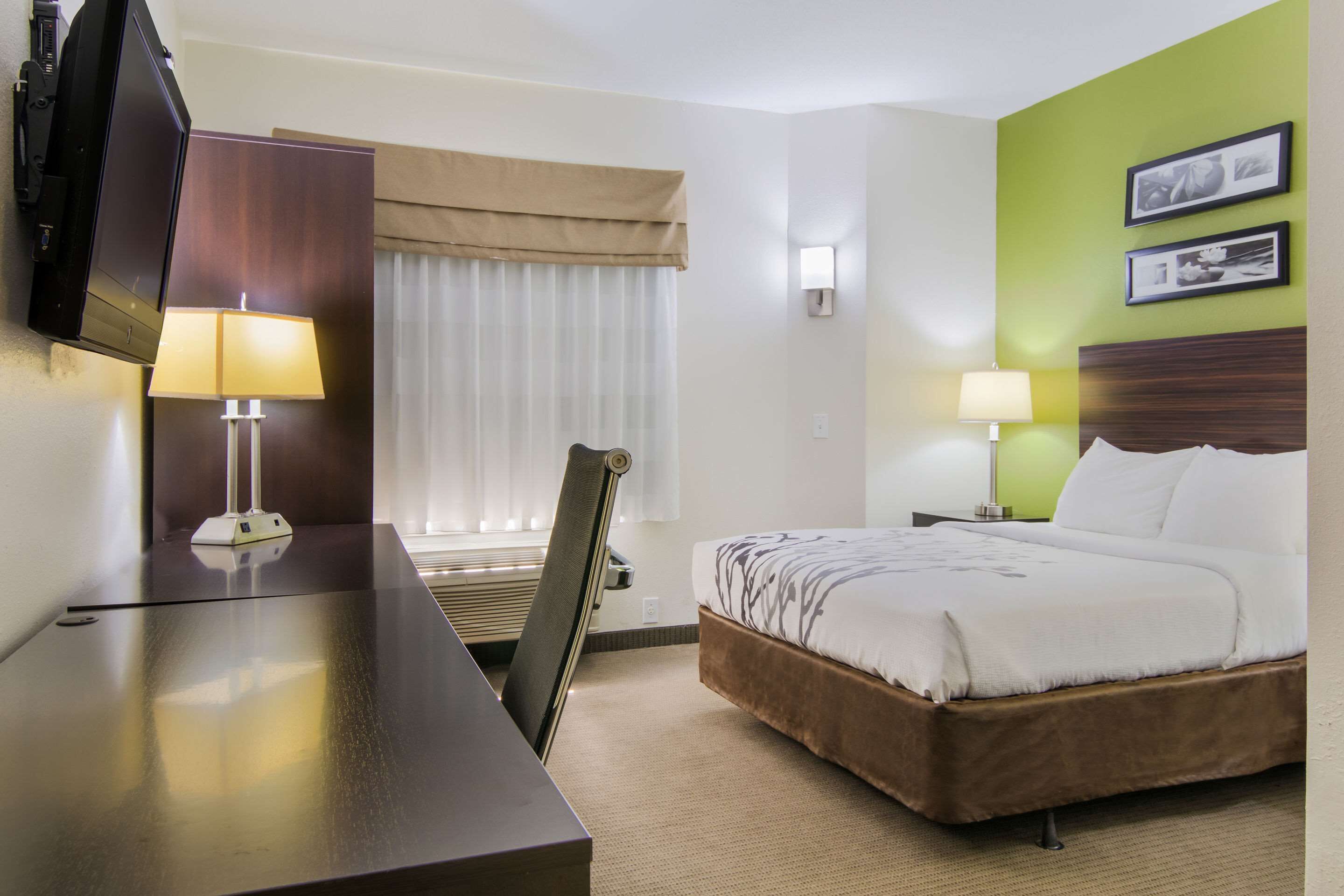 Premium bedding, desk, iron/ironing board, rollaway beds