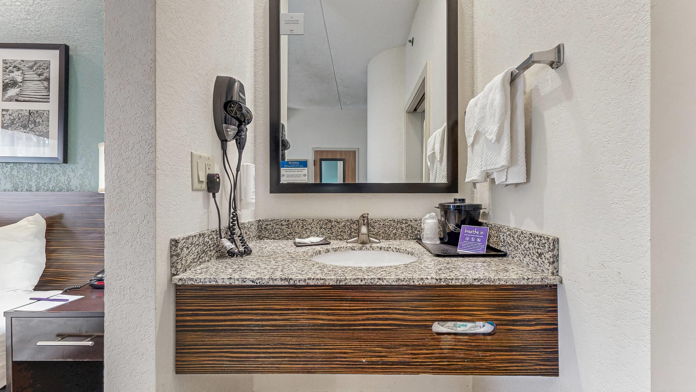 desk, blackout curtains, iron/ironing board, free cots/infant beds