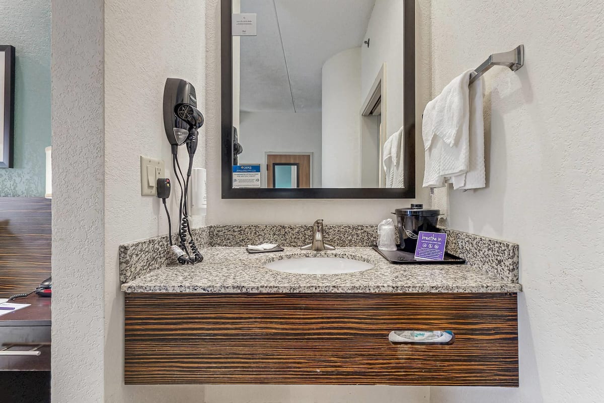 desk, blackout curtains, iron/ironing board, free cots/infant beds