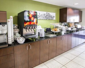 Free daily on-the-go breakfast 