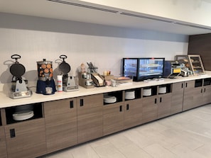 Free daily buffet breakfast