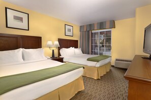 Suite, 2 Queen Beds, Balcony | Premium bedding, in-room safe, desk, laptop workspace