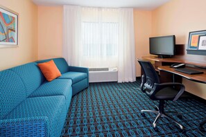 Executive Suite, 1 King Bed with Sofa bed, Non Smoking | Living area | Flat-screen TV