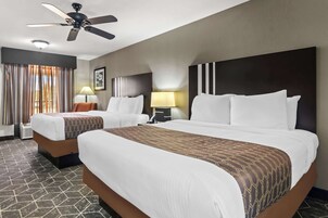 Standard Room, 2 Queen Beds, Non Smoking, Refrigerator & Microwave | Premium bedding, in-room safe, desk, laptop workspace