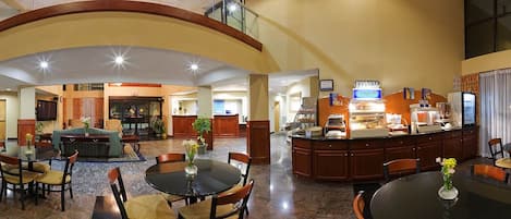 Free daily buffet breakfast