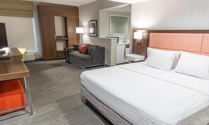 Suite, 1 King Bed, Non Smoking | Living area | Flat-screen TV, pay movies