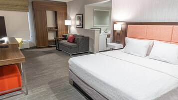 Suite, 1 King Bed, Non Smoking | Living area | Flat-screen TV, pay movies