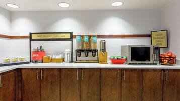 Free daily buffet breakfast