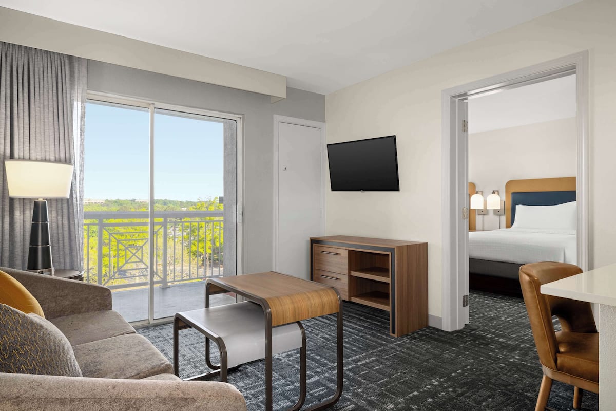 Suite, 2 Double Beds | Premium bedding, laptop workspace, blackout curtains, iron/ironing board