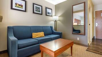 Suite, 1 King Bed with Sofa bed, Non Smoking | Desk, iron/ironing board, cribs/infant beds, rollaway beds