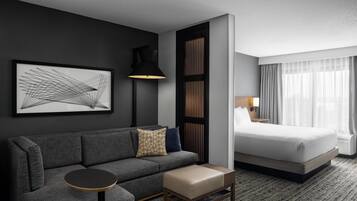 Premium bedding, down duvets, pillow-top beds, desk