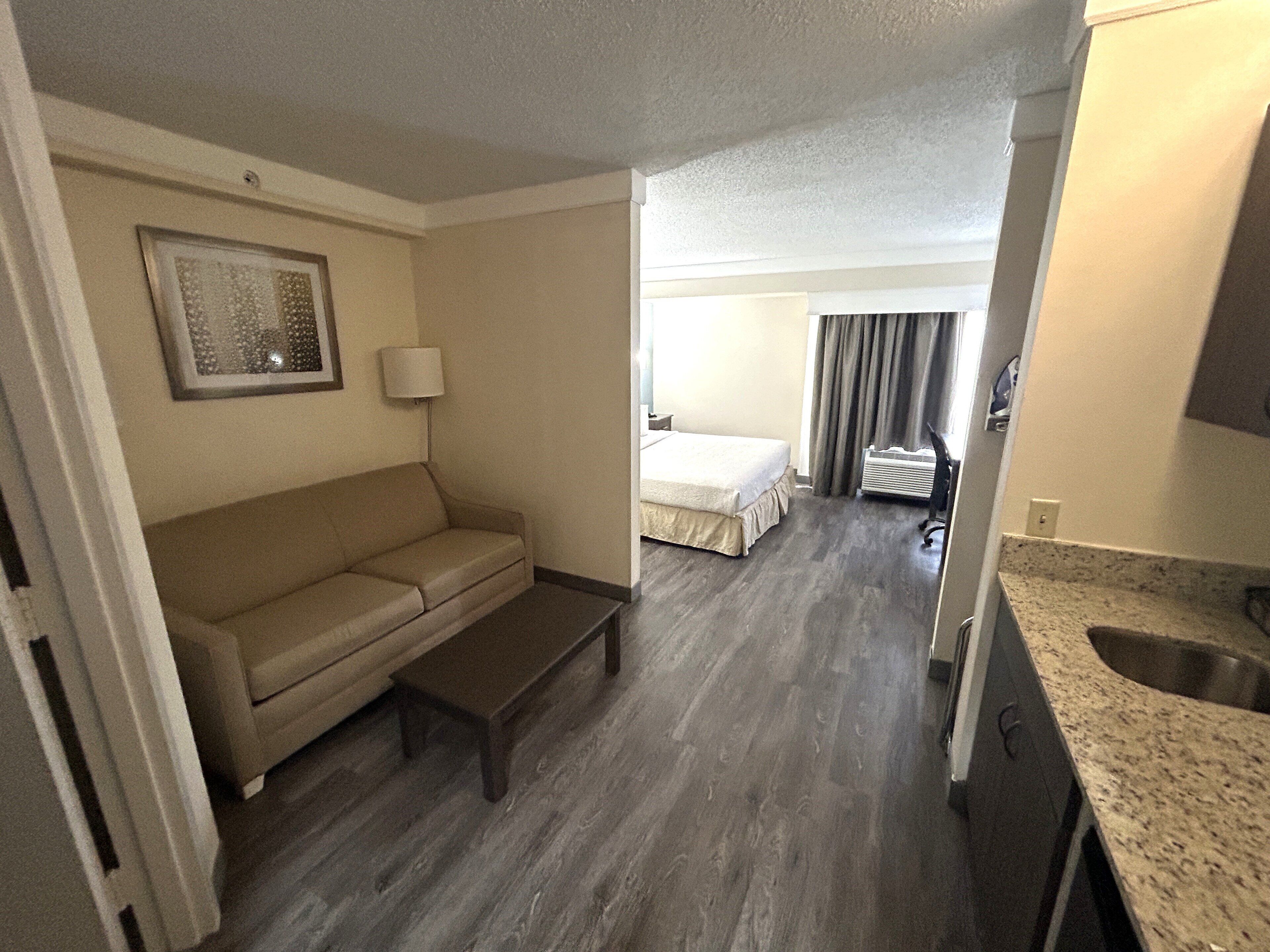 desk, laptop workspace, iron/ironing board, free wifi