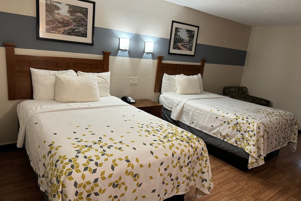 Room, 2 Double Beds, Non Smoking | Rollaway beds, Internet, alarm clocks