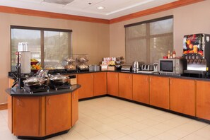 Free daily buffet breakfast