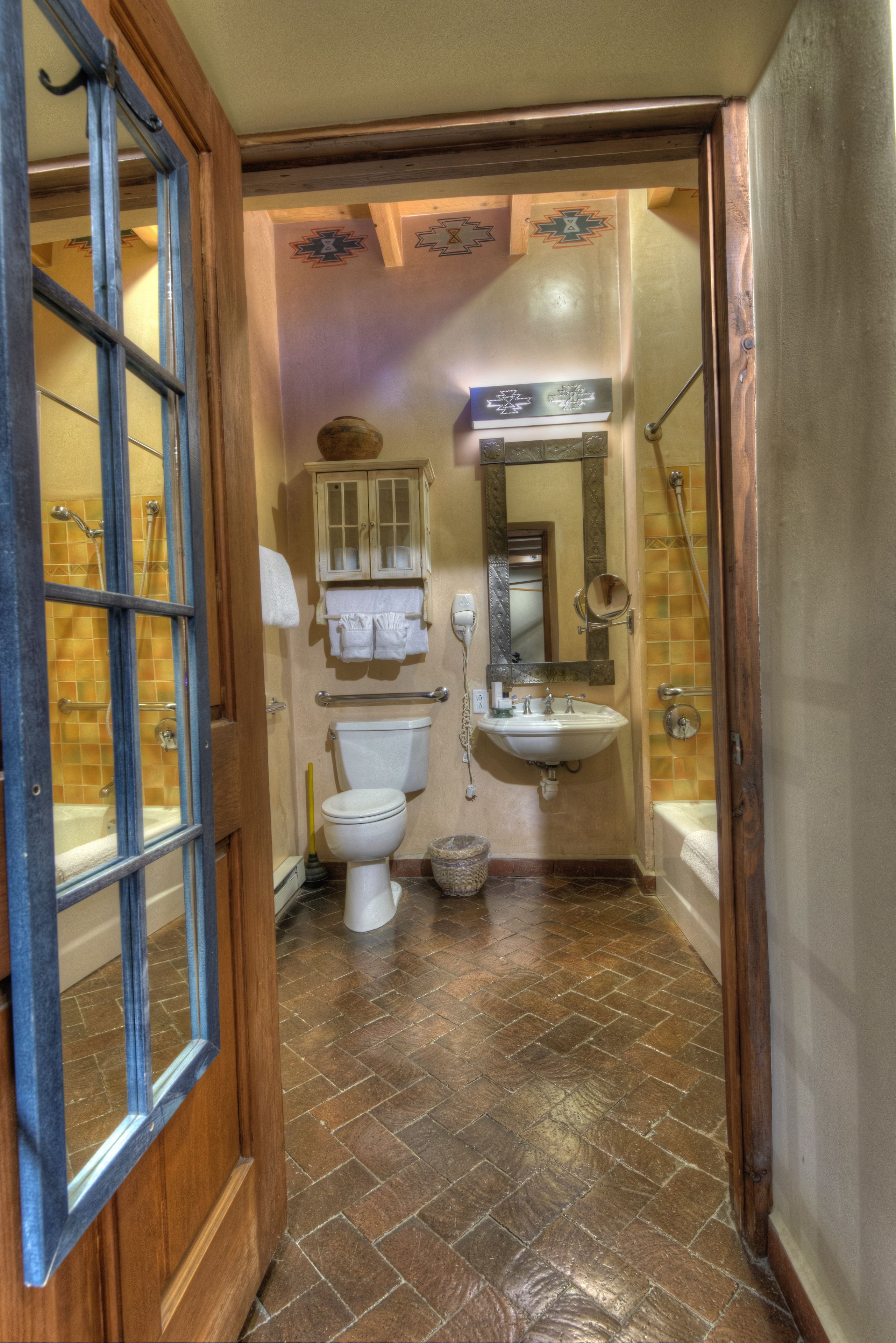 free toiletries, bathrobes, slippers, towels