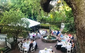 Outdoor wedding area