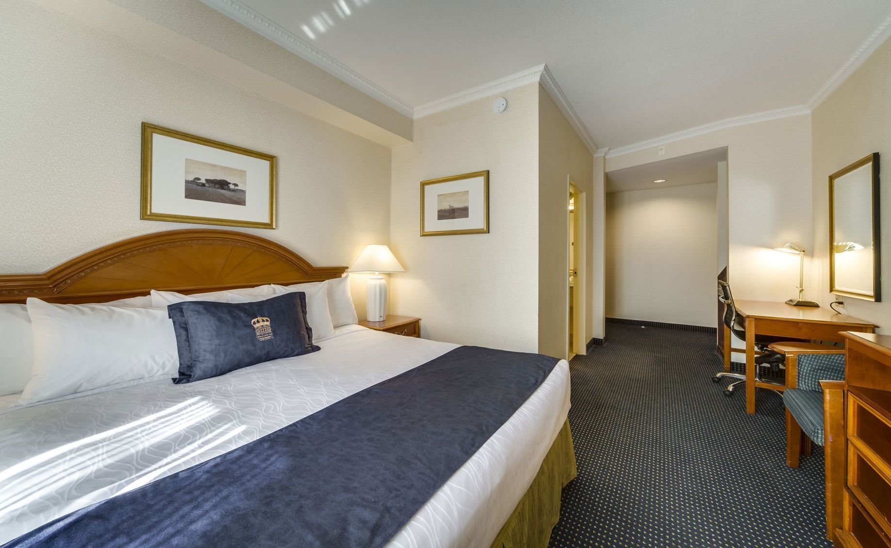 Down comforters, desk, iron/ironing board, free WiFi