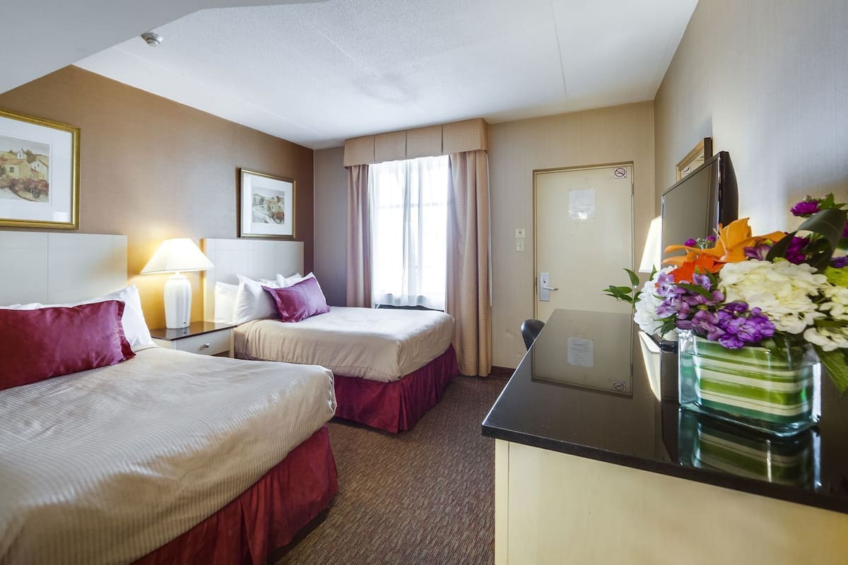 Down comforters, desk, iron/ironing board, free WiFi