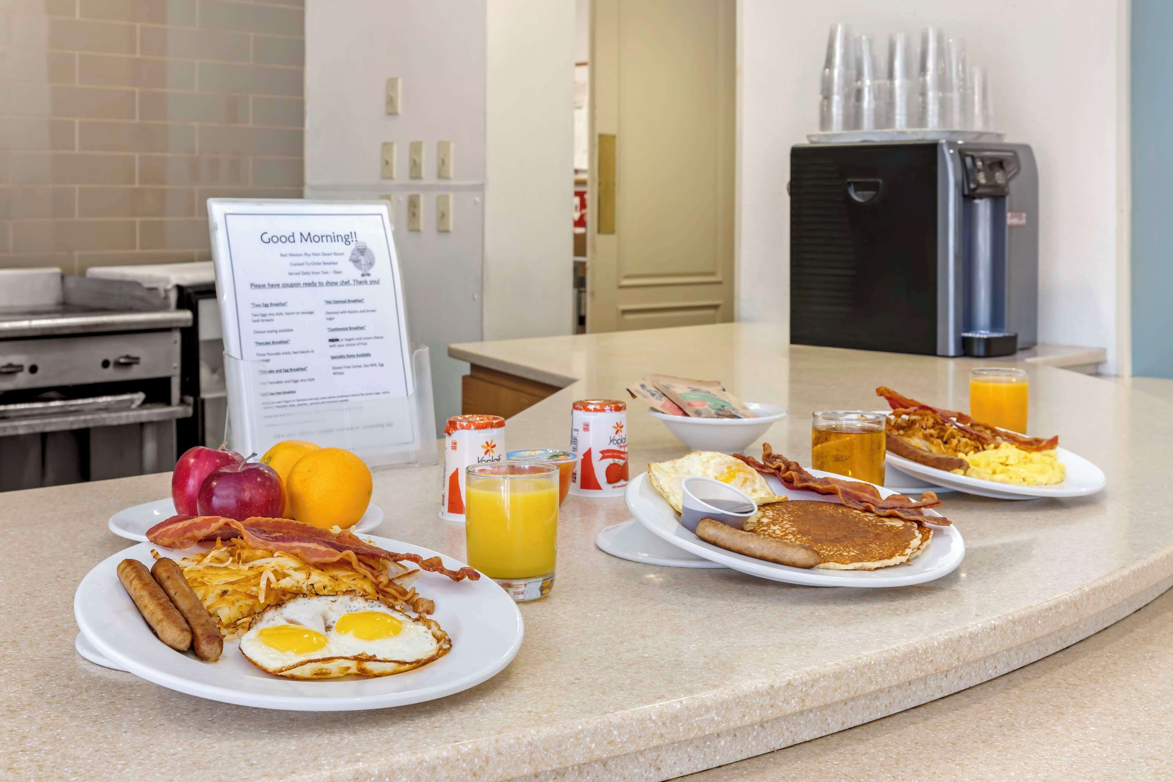 free cooked-to-order breakfast