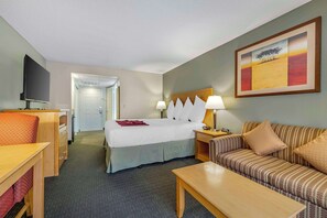 In-room safe, blackout curtains, iron/ironing board