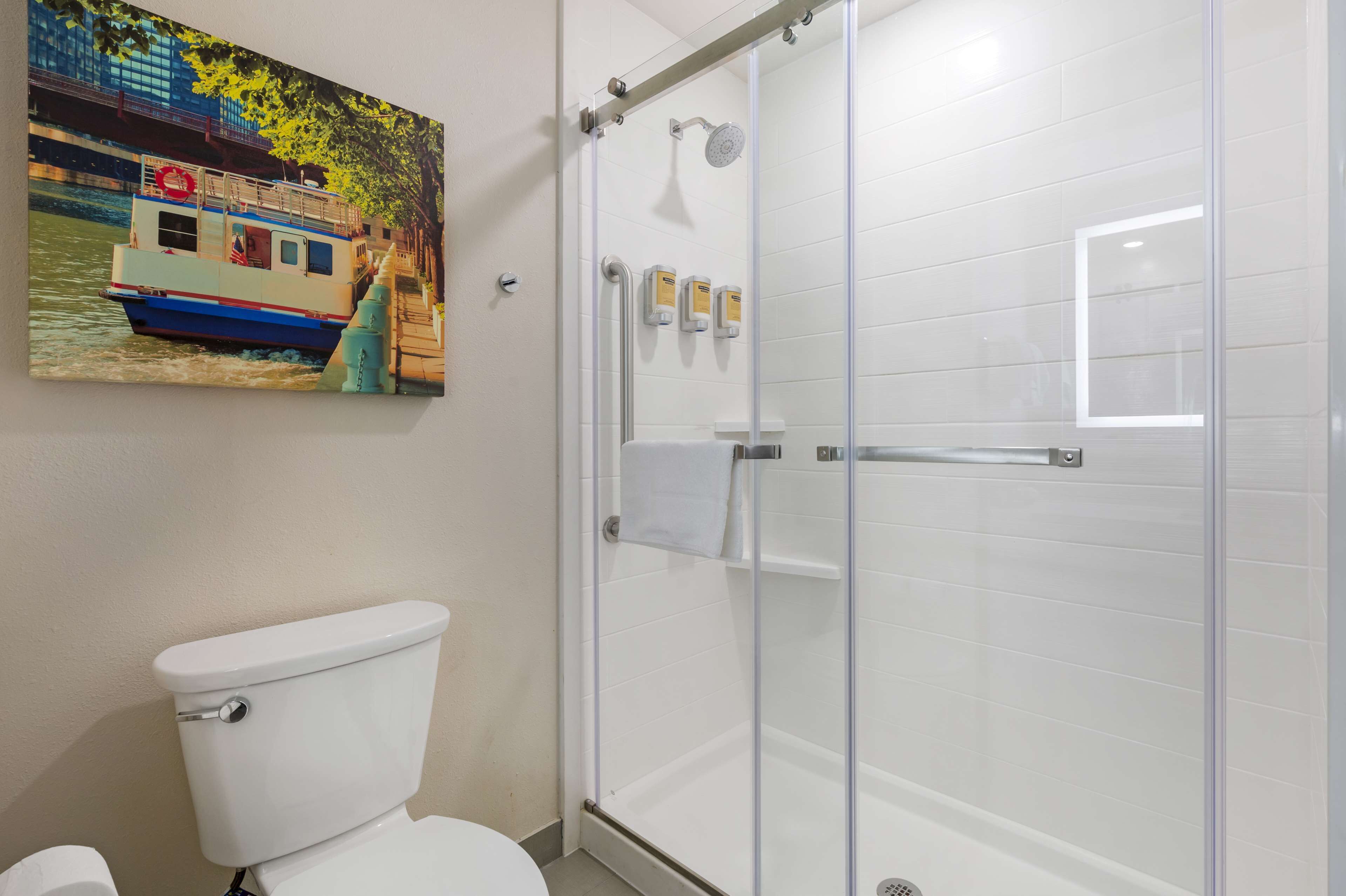 free toiletries, hair dryer, towels, soap