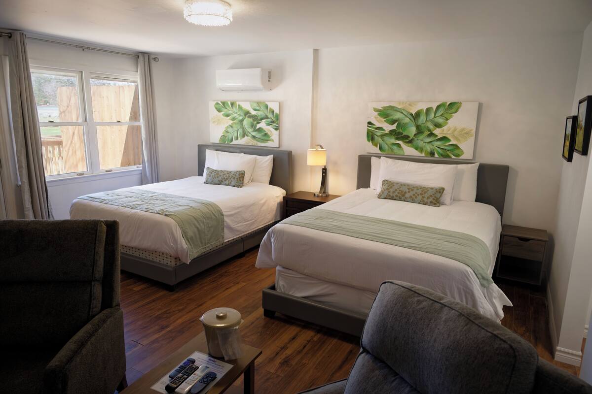 Down duvets, in-room safe, blackout curtains, iron/ironing board