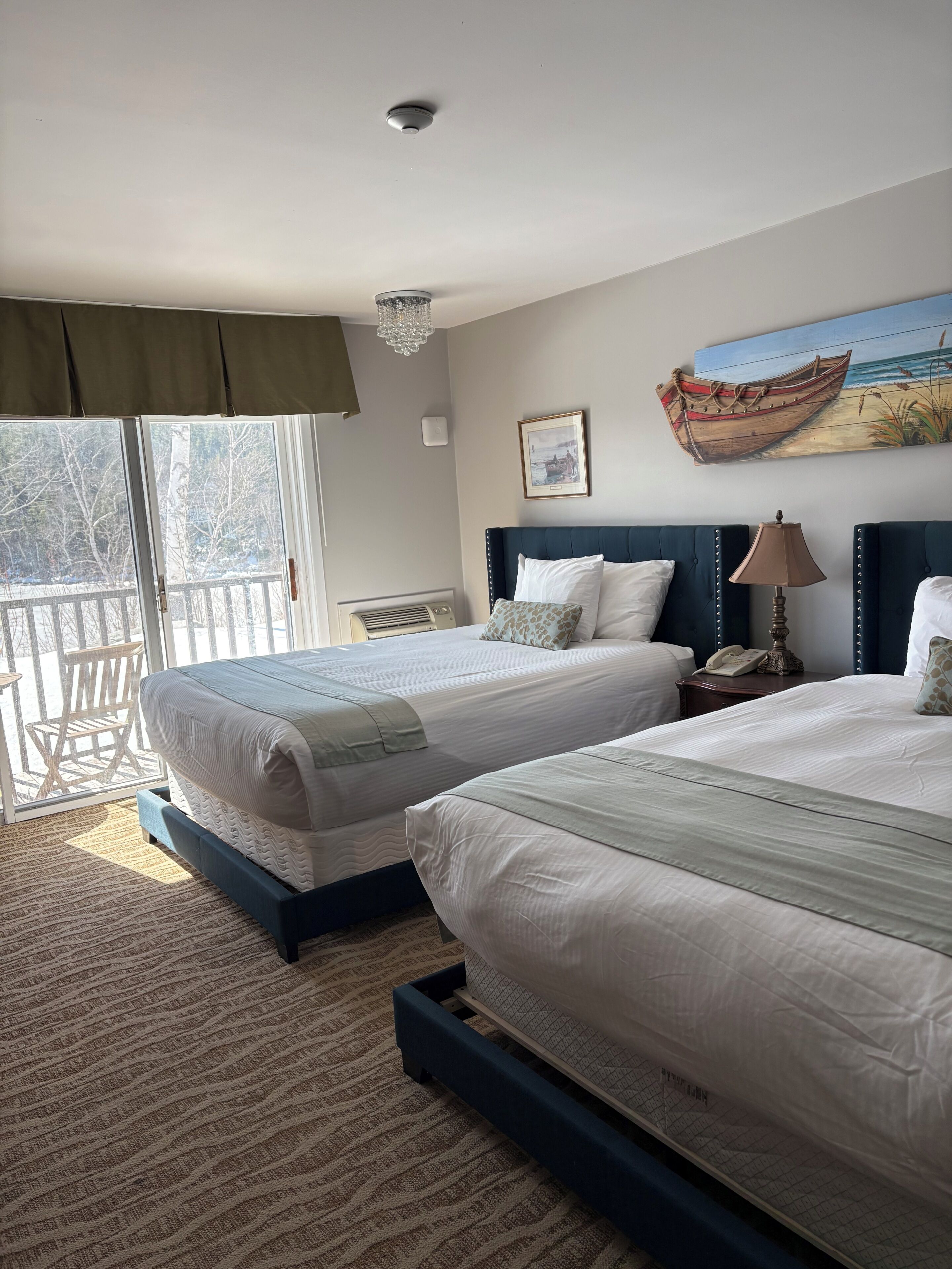 Down comforters, in-room safe, blackout drapes, iron/ironing board