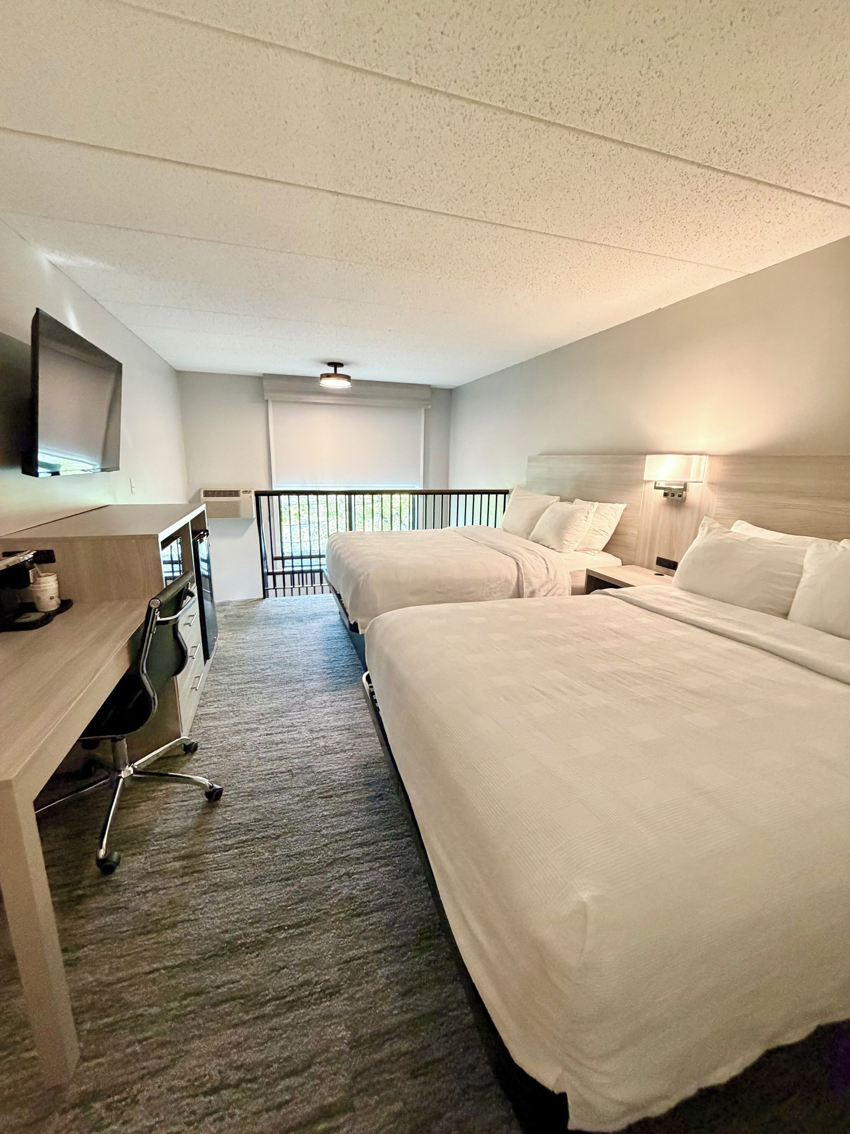 Suite, Multiple Beds, Non Smoking, Refrigerator & Microwave | Pillowtop beds, desk, laptop workspace, blackout drapes