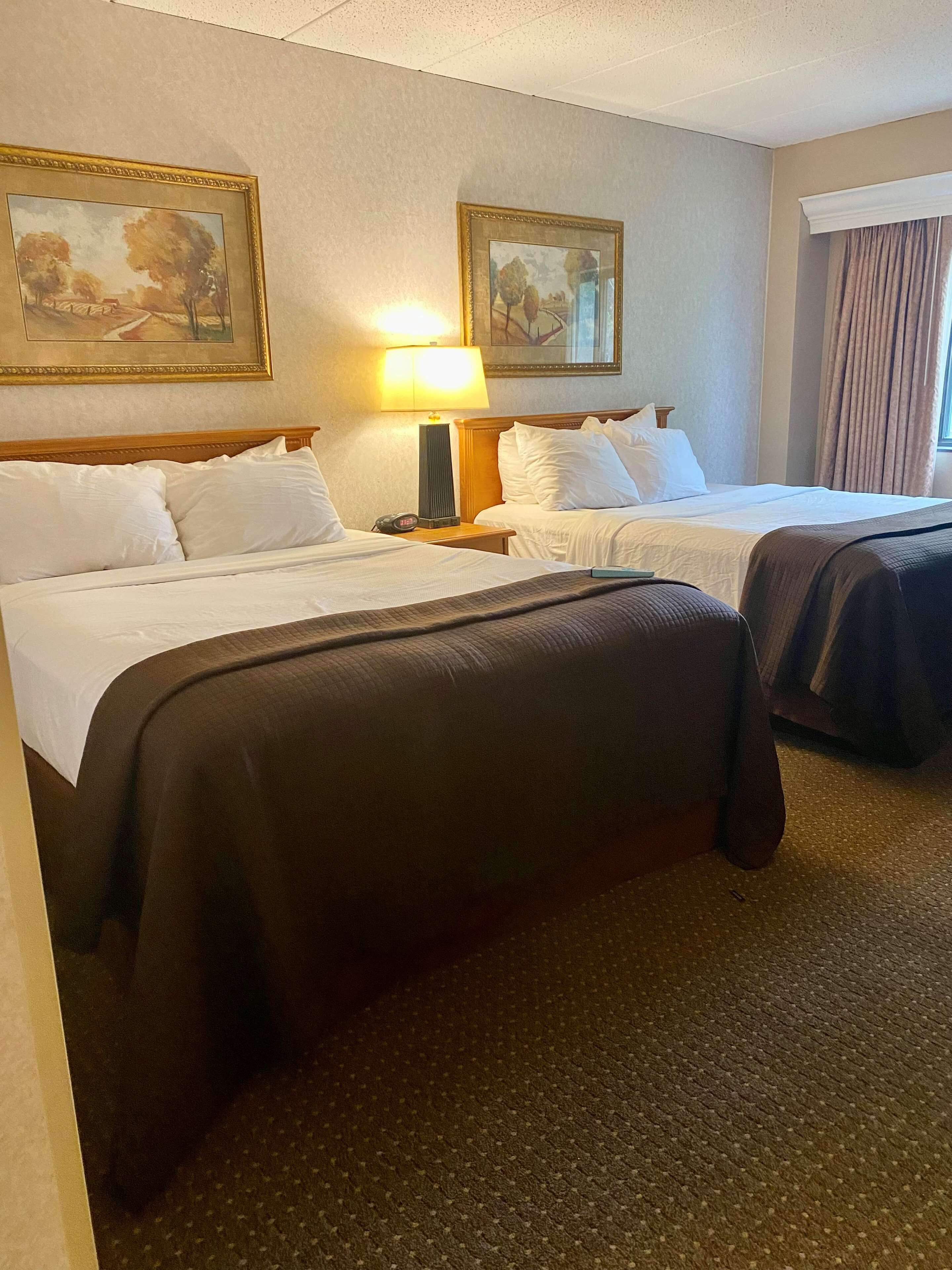 Standard Room, 2 Queen Beds, Accessible, Bathtub | Pillowtop beds, desk, laptop workspace, blackout drapes