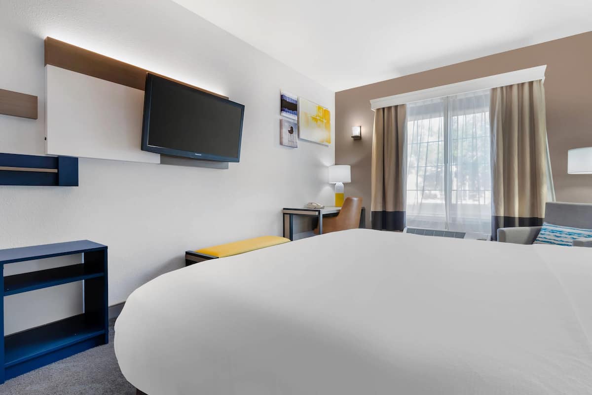 Standard Room, 1 King Bed, Non Smoking | Premium bedding, desk, blackout drapes, iron/ironing board