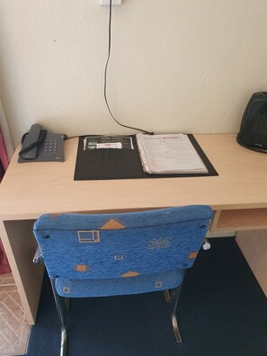 Individually decorated, individually furnished, desk, blackout curtains