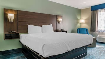 Standard Room, 1 King Bed, Non Smoking, Refrigerator | Individually furnished, desk, blackout curtains, iron/ironing board