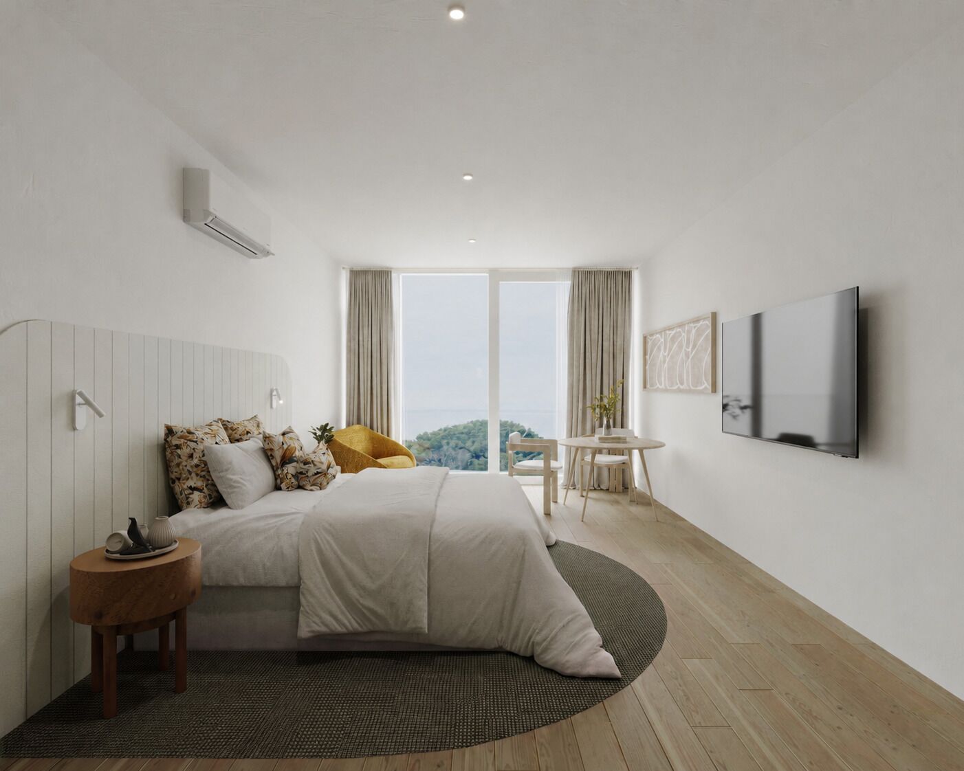 Habitación Deluxe con 1 cama matrimonial o 2 individuales, vista al jardín | Wifi gratis y ropa de cama 