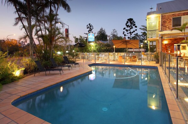 Indoor pool, outdoor pool