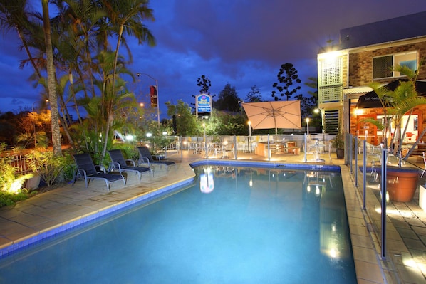 Indoor pool, outdoor pool