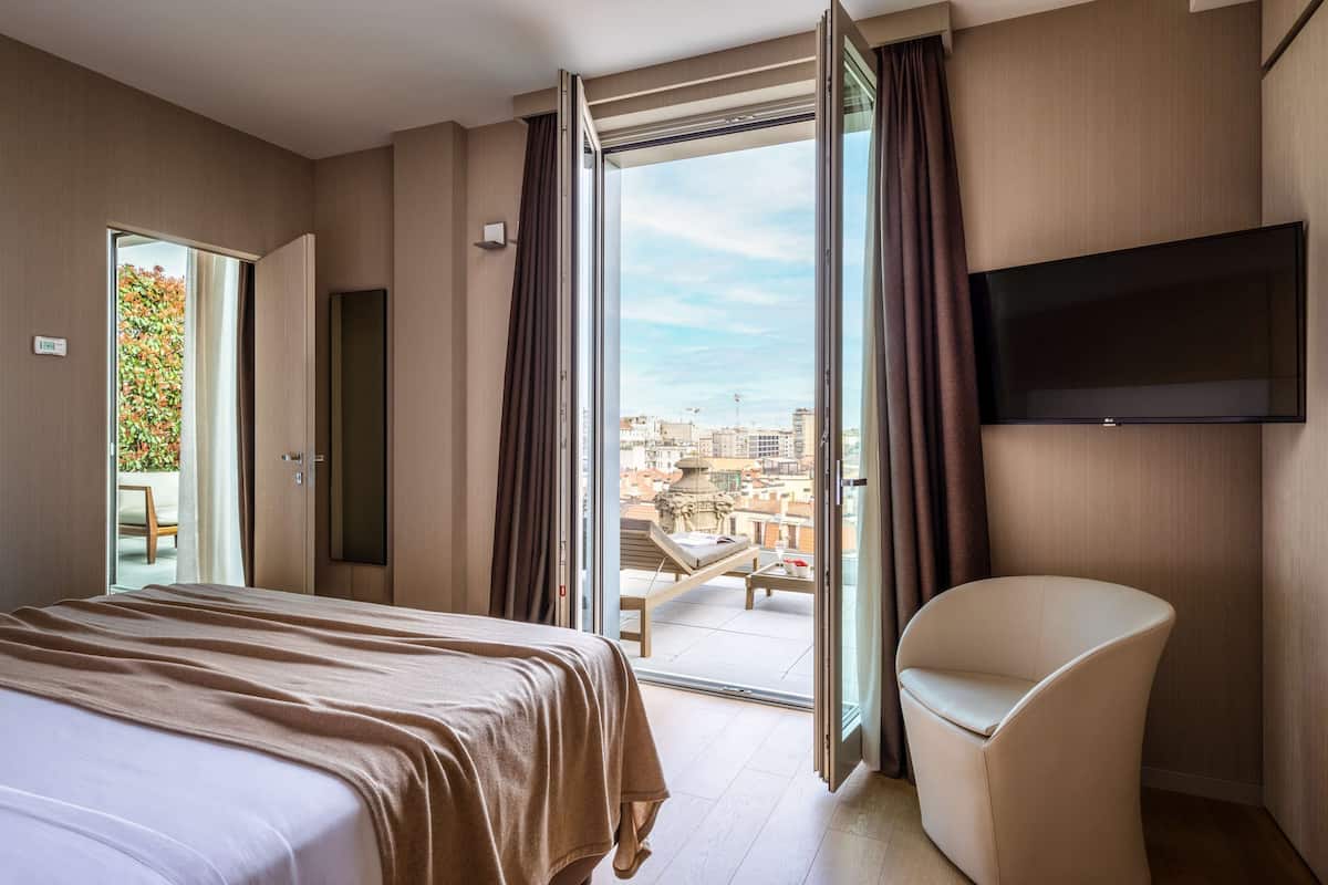 Suite Terrace SPA Access | 1 bedroom, premium bedding, down comforters, minibar