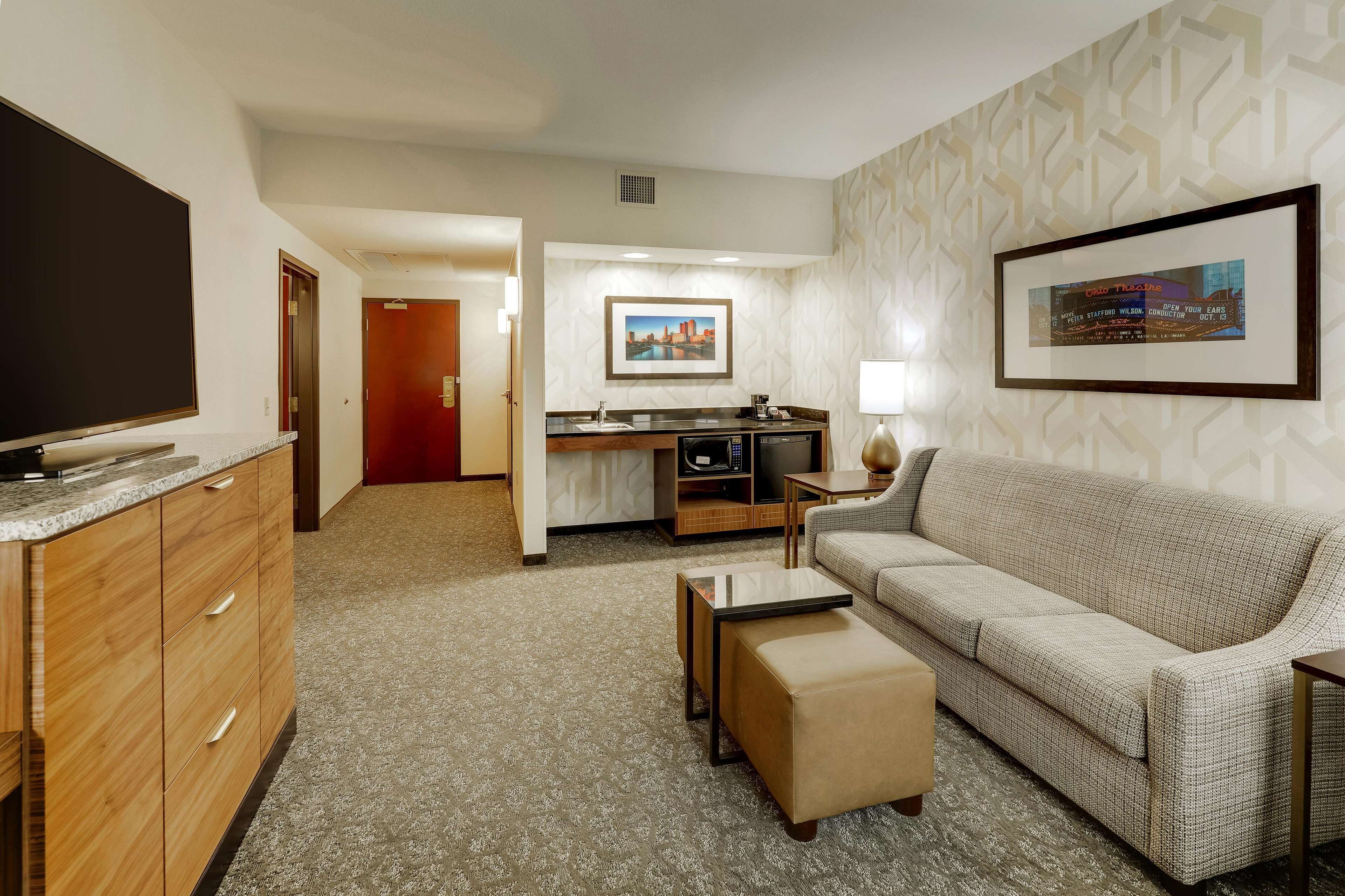 suite, 2 queen beds, accessible, refrigerator & microwave (sofabed, 2 rooms, tub) | 1 bedroom, pillow-top beds, desk, laptop workspace