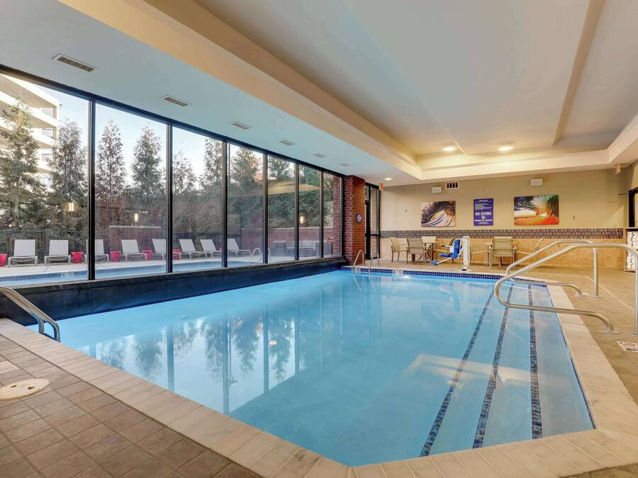 Indoor pool, outdoor pool