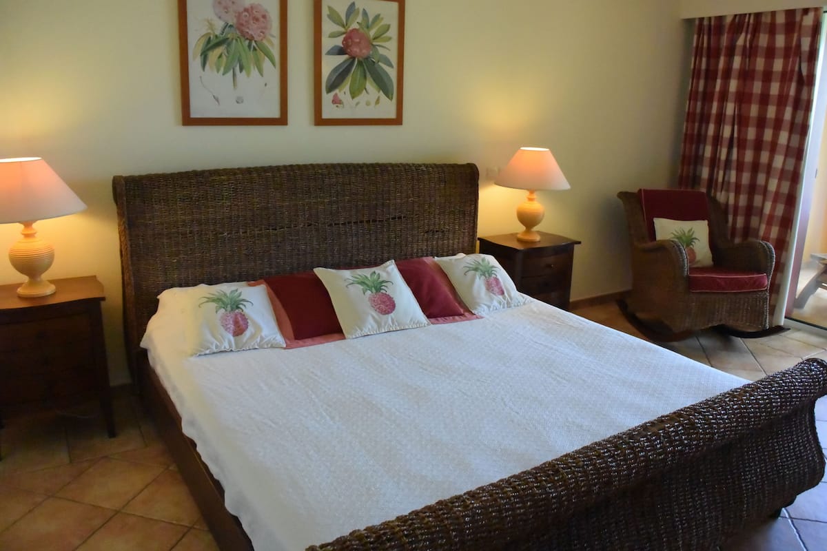 In-room safe, blackout drapes, iron/ironing board, cribs (free)