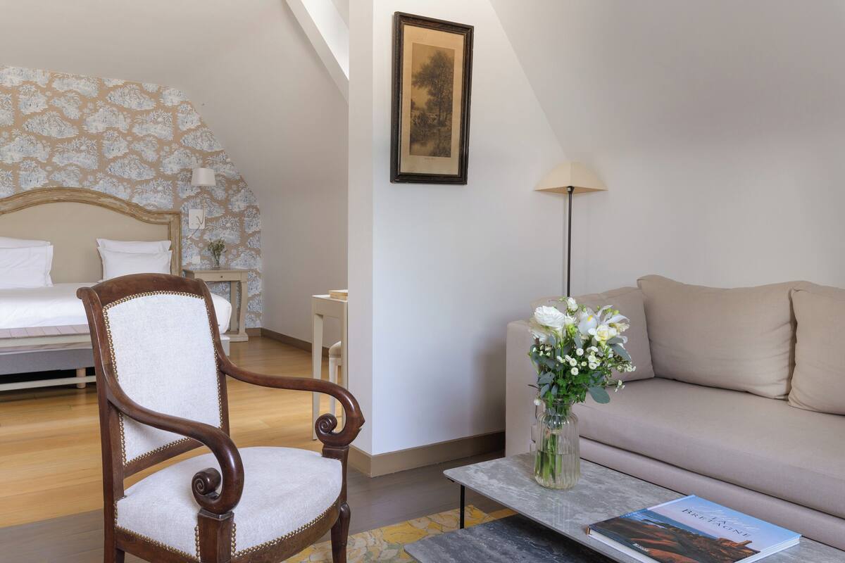 La Manoir Suite Familiale, vue Mer | 고급 침구, 객실 내 금고, 방음 설비, 다리미/다리미판
